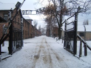 Auschwitz snow
